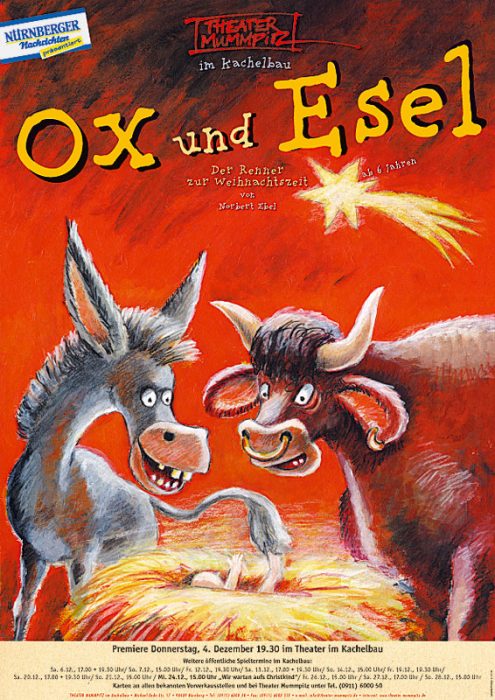 Plakat Ox und Esel